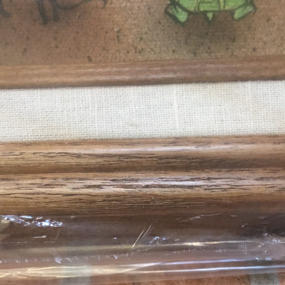 Noah’s Ark Canvas Painting Wood Frame Nursery Kids Room Wall Art - Picture 13 of 16